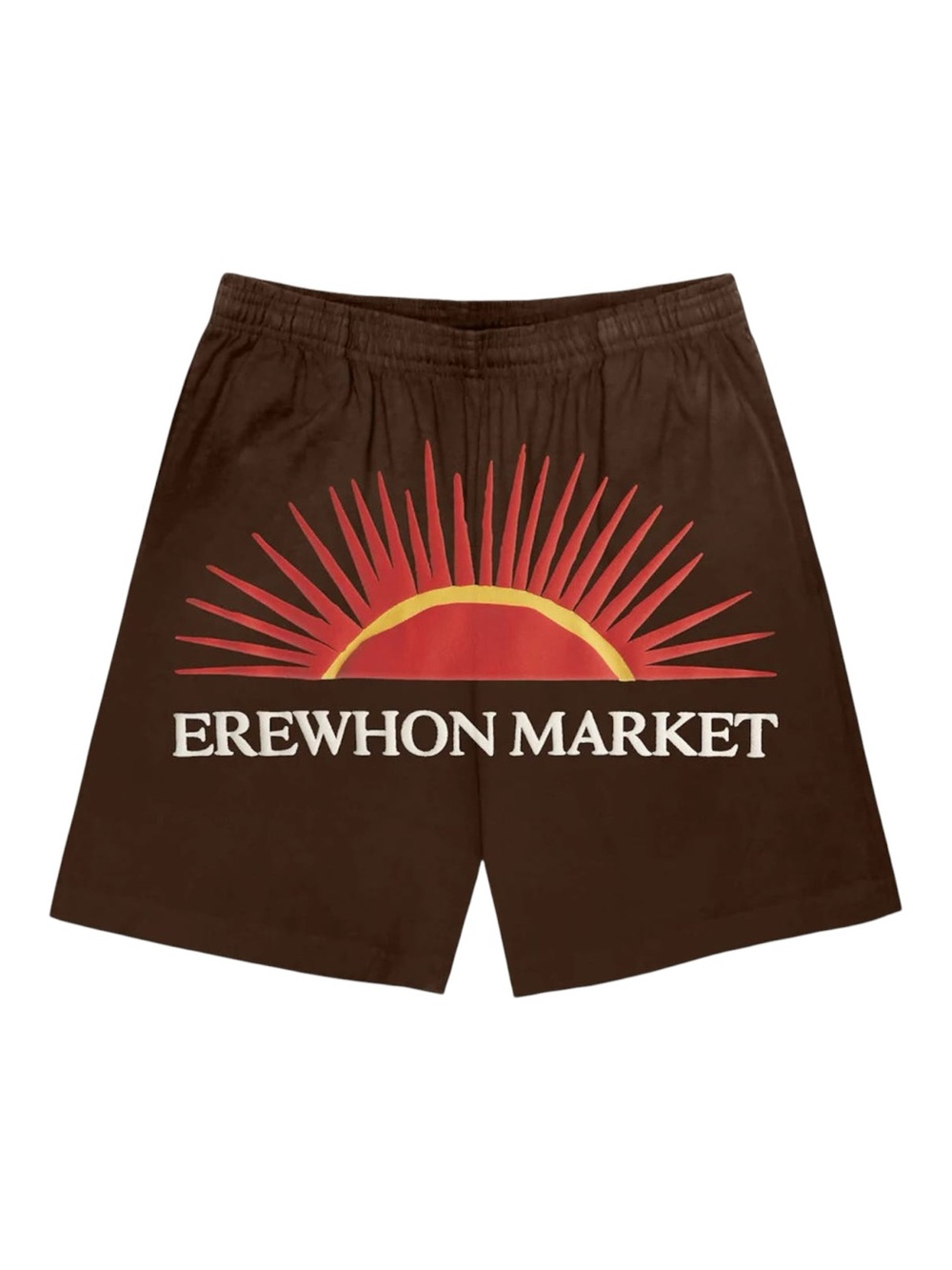RARE EREWHON MARKET x CACTUS PLANT FLEA MARKET Brown Shorts